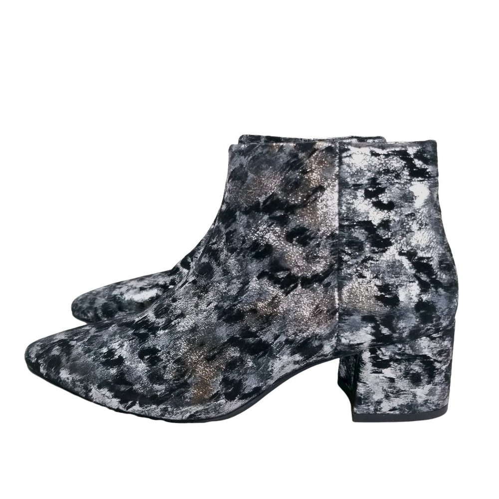 Vagabond "Mia" Metallic Black & Silver Ankle Boots Sz 37EU